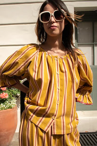 Projektityyny Tumeric Pop Striped Blouse