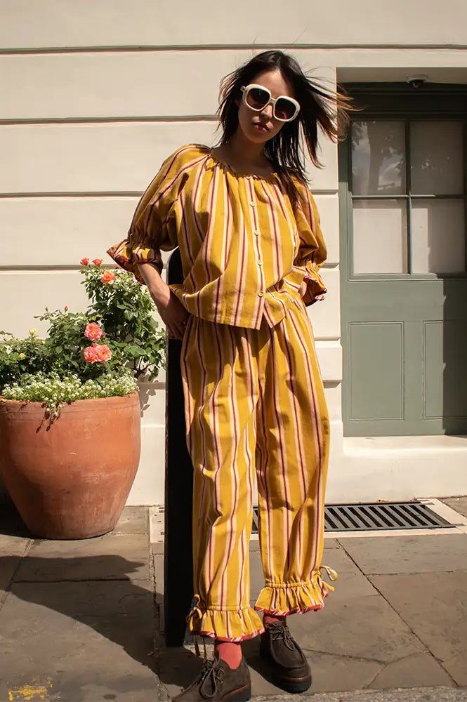Projektityyny Tumeric Pop Striped Bloomer Trousers