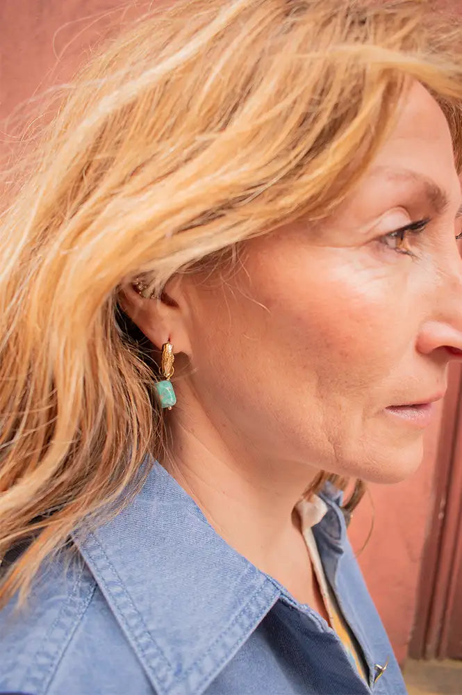 Sessùn Miu Turquoise Earrings - The Mercantile London