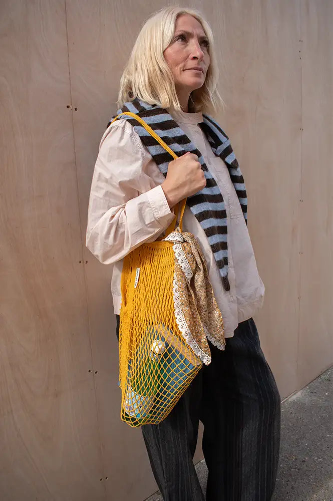 Turtle Bags Gold String Bag