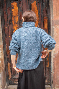 Object Kimia Legion Blue High Neck Jumper - The Mercantile London