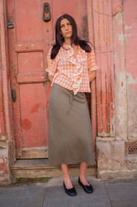 Chicosoleil Miro Bloom Check Ruffle Blouse - The Mercantile London