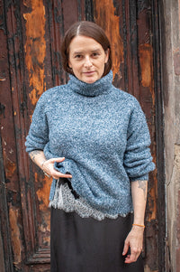 Object Kimia Legion Blue High Neck Jumper - The Mercantile London