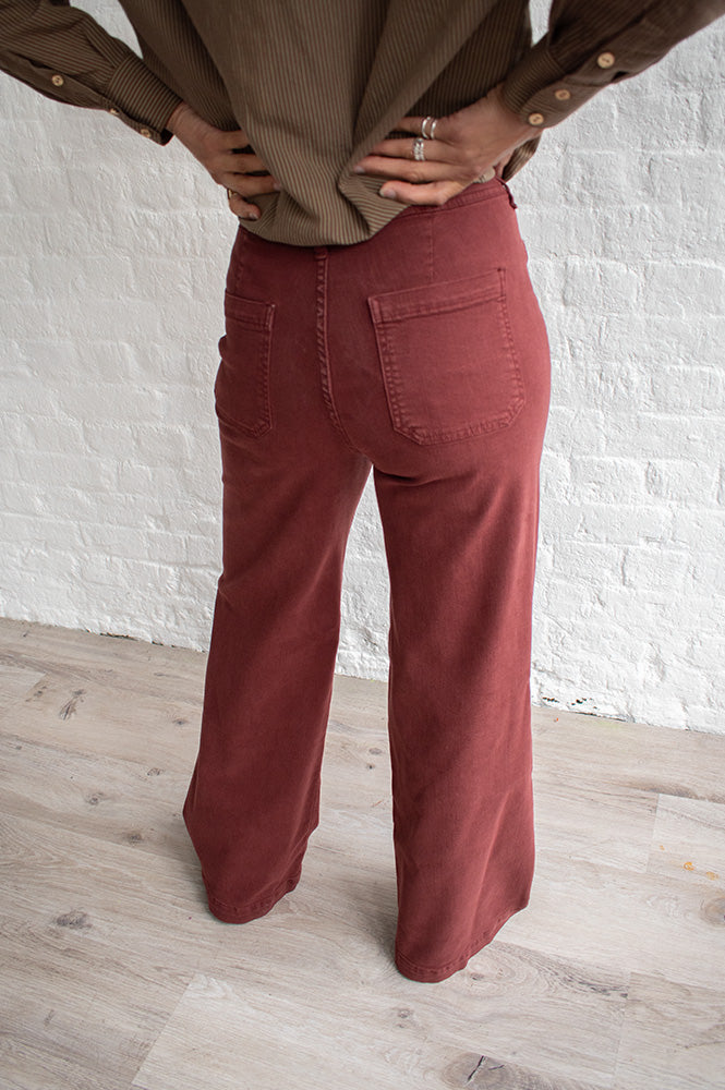 Maison Hotel Giuletta Grape Braided Trousers - The Mercantile London