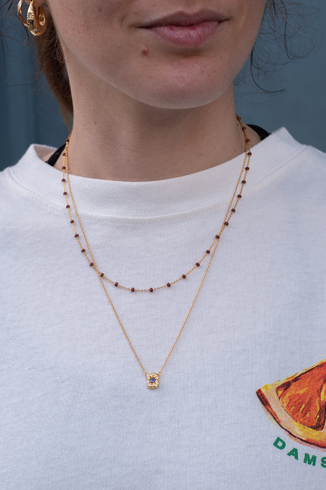 Une A Une Tamira Iolite Necklace - The Mercantile London