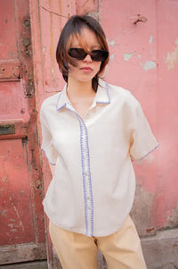 A.P Embroidered Vacation Shirt - The Mercantile London