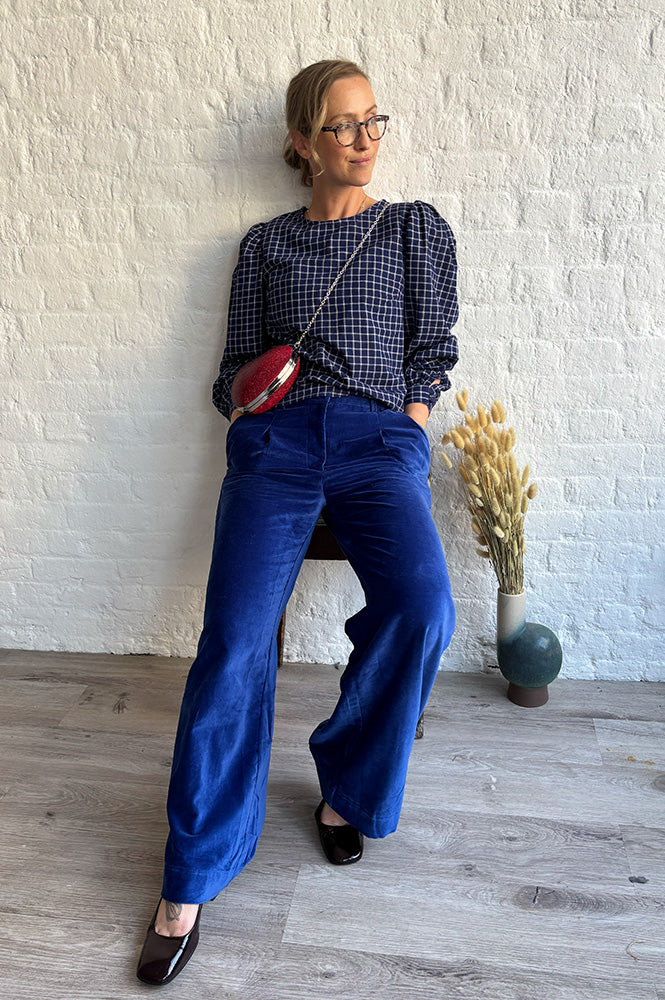 Emile et Ida Caroub Royal Blue Trousers - The Mercantile London
