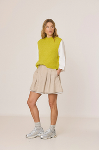 Indi & Cold Apple Boxy Knitted Vest