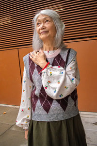Numph Tikla Grey Melange Vest