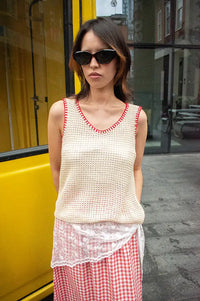 Compania Fantastica Off-White Knitted Top