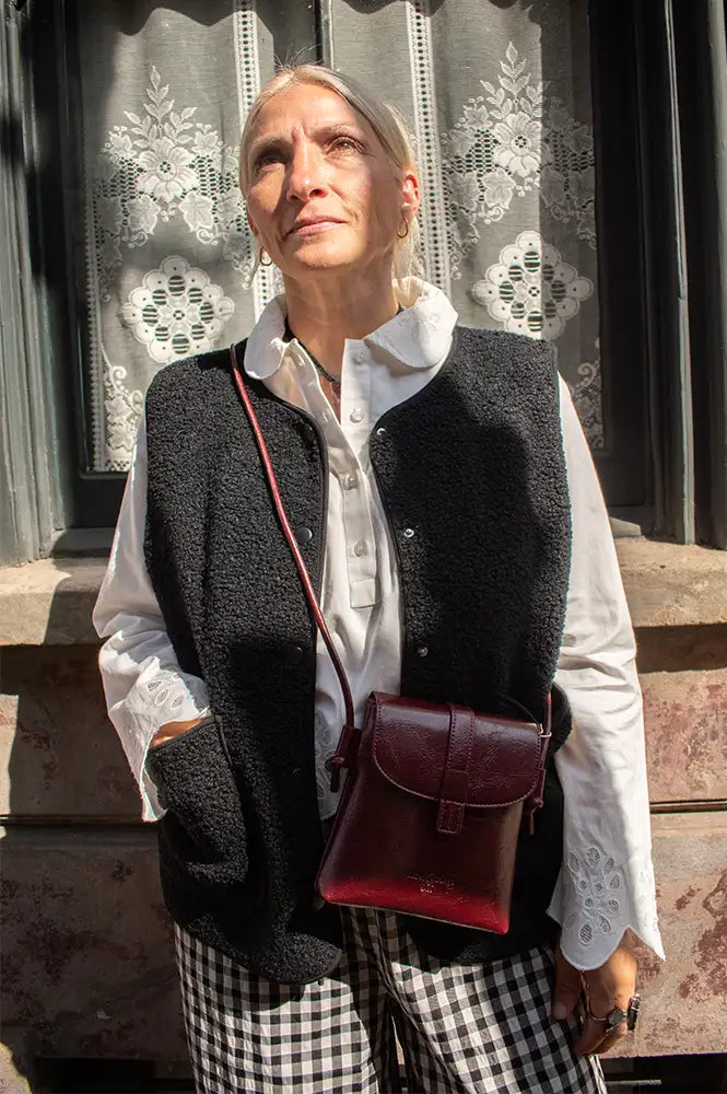 Fransa Gwynne Meteorite Black Waistcoat