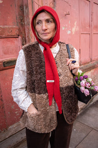 Amente Colour Block Reversible Shepards Vest