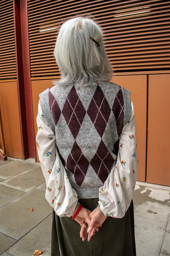 Numph Tikla Grey Melange Vest