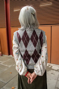 Numph Tikla Grey Melange Vest
