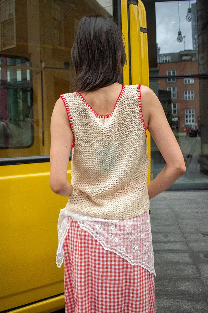Numph Lace Bright White Scarf