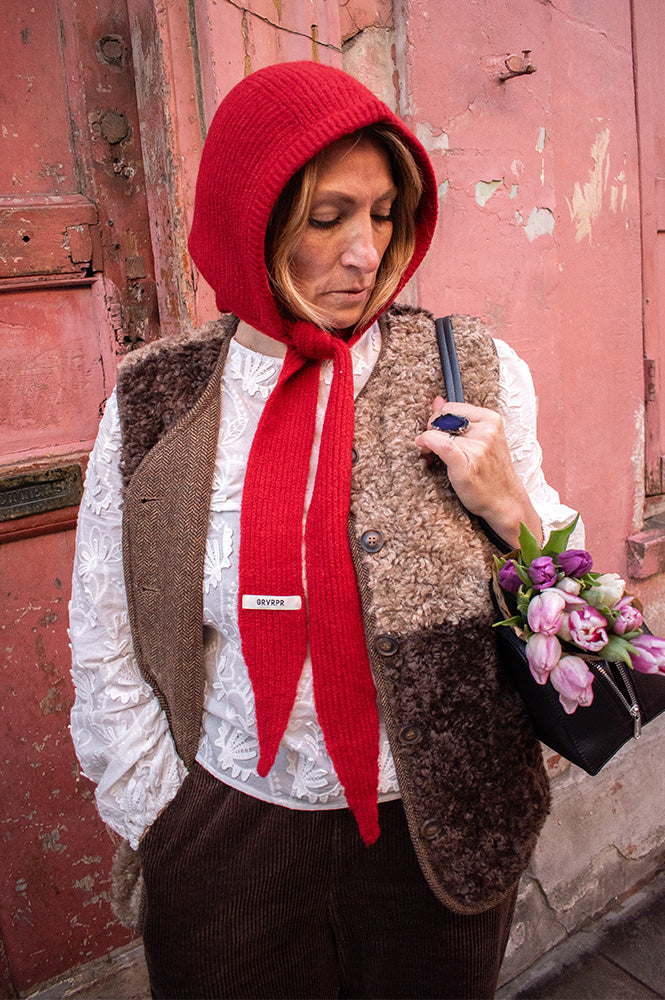 Amente Colour Block Reversible Shepards Vest