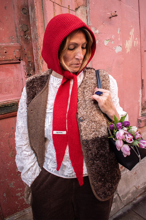 Amente Colour Block Reversible Shepards Vest