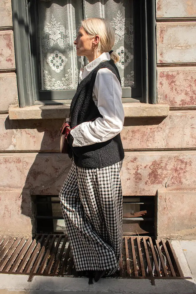 Fransa Gwynne Meteorite Black Waistcoat