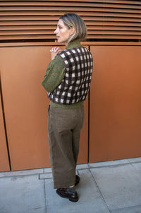 Artlove Iserie Brown Check Vest