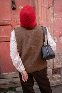 Amente Colour Block Reversible Shepards Vest