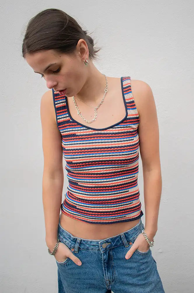 Komodo Rosaria Striped Vest Top - The Mercantile London