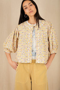 Bonté Vida Lemon Zest & Navy Reversible Jacket - The Mercantile London