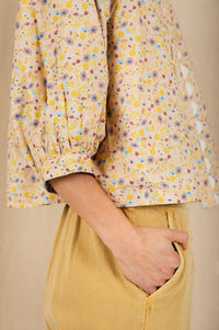 Bonté Vida Lemon Zest & Navy Reversible Jacket - The Mercantile London
