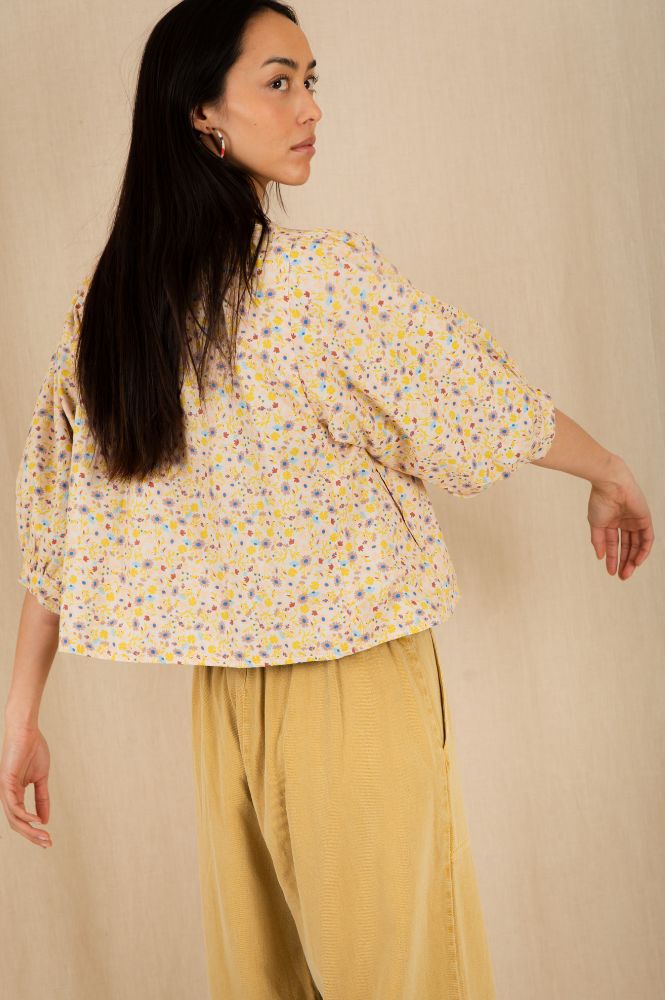 Bonté Vida Lemon Zest & Navy Reversible Jacket - The Mercantile London