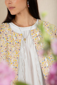 Bonté Vida Lemon Zest & Navy Reversible Jacket - The Mercantile London