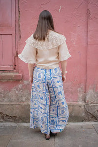 Object Vima Birch And Azure Blue Culottes - The Mercantile London