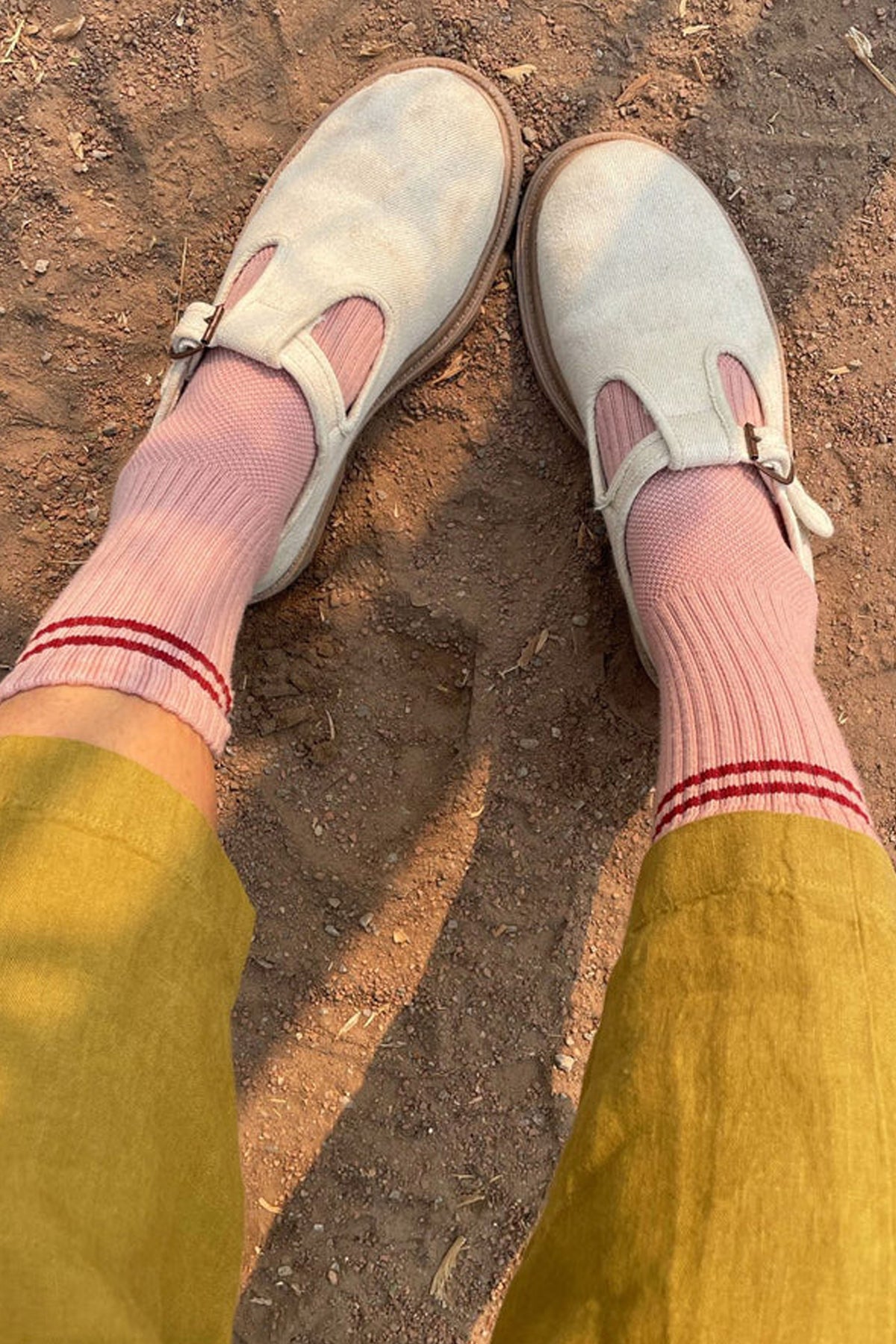 Le Bon Shoppe Boyfriend Vintage Pink Socks - The Mercantile London