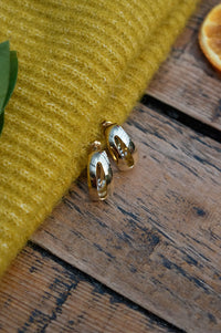 Amano Vintage Style Cut-Out Hoop Earrings - The Mercantile London