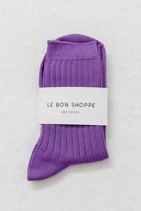 Le Bon Shoppe Her Violet Socks - The Mercantile London
