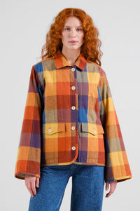 Dedicated Voxtorp Quilted Flannel Check Jacket - The Mercantile London