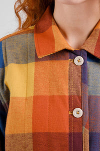 Dedicated Voxtorp Quilted Flannel Check Jacket - The Mercantile London