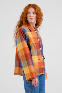 Dedicated Voxtorp Quilted Flannel Check Jacket - The Mercantile London