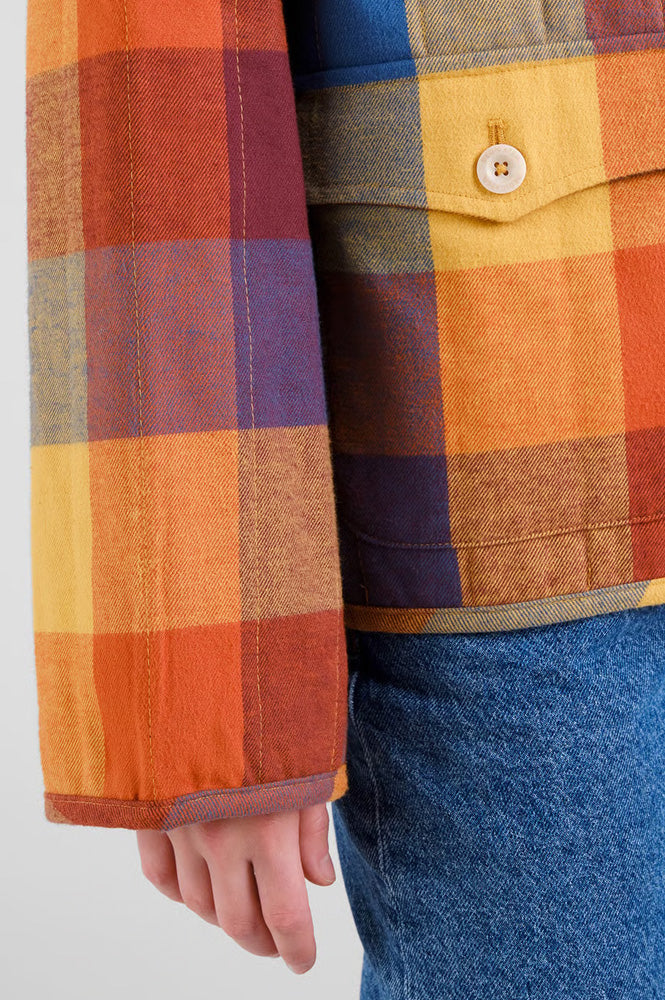 Dedicated Voxtorp Quilted Flannel Check Jacket - The Mercantile London