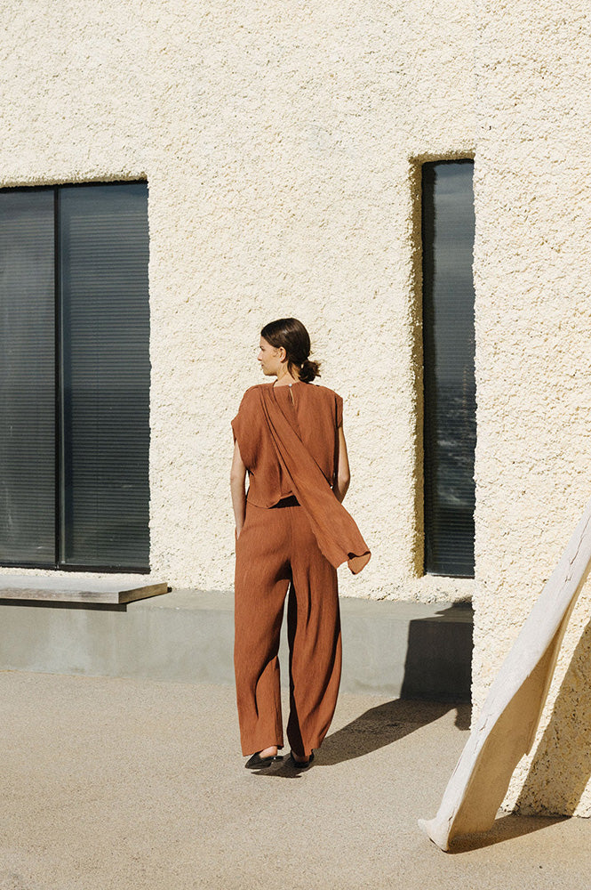 Indi & Cold Canela Asymmetric Blouse - The Mercantile London