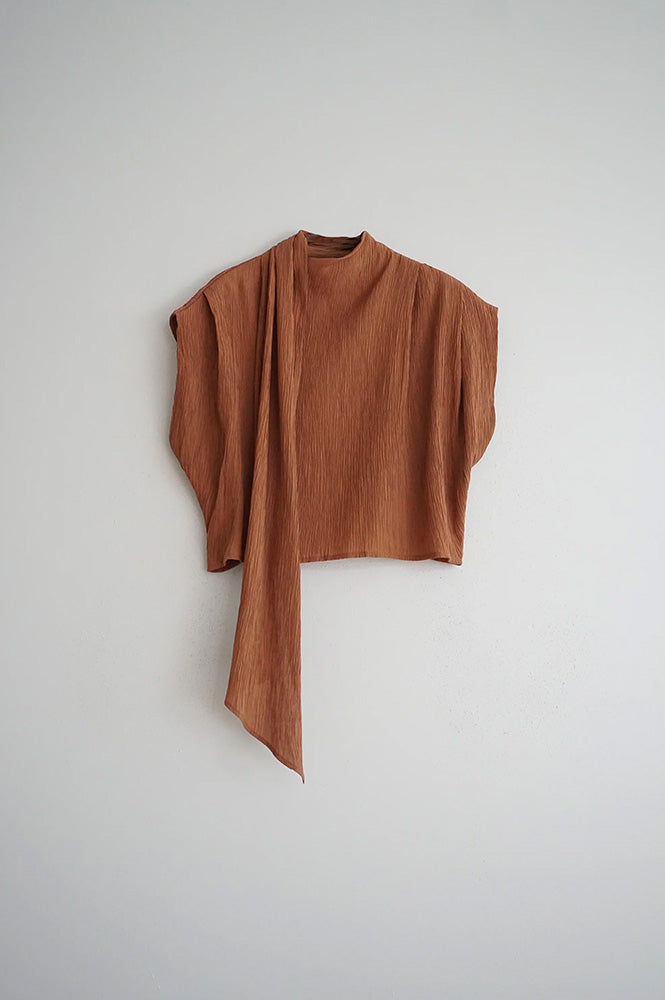 Indi & Cold Canela Asymmetric Blouse - The Mercantile London