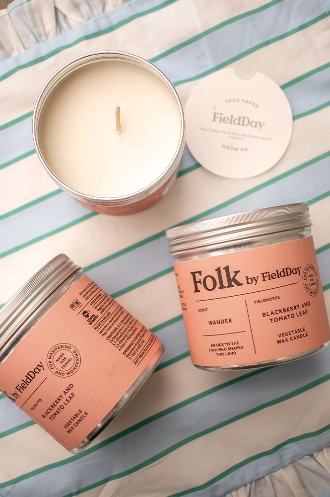 FieldDay Wander Folk Tin Candle - The Mercantile London