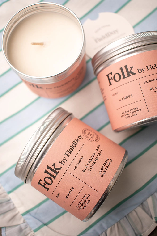 FieldDay Wander Folk Tin Candle - The Mercantile London