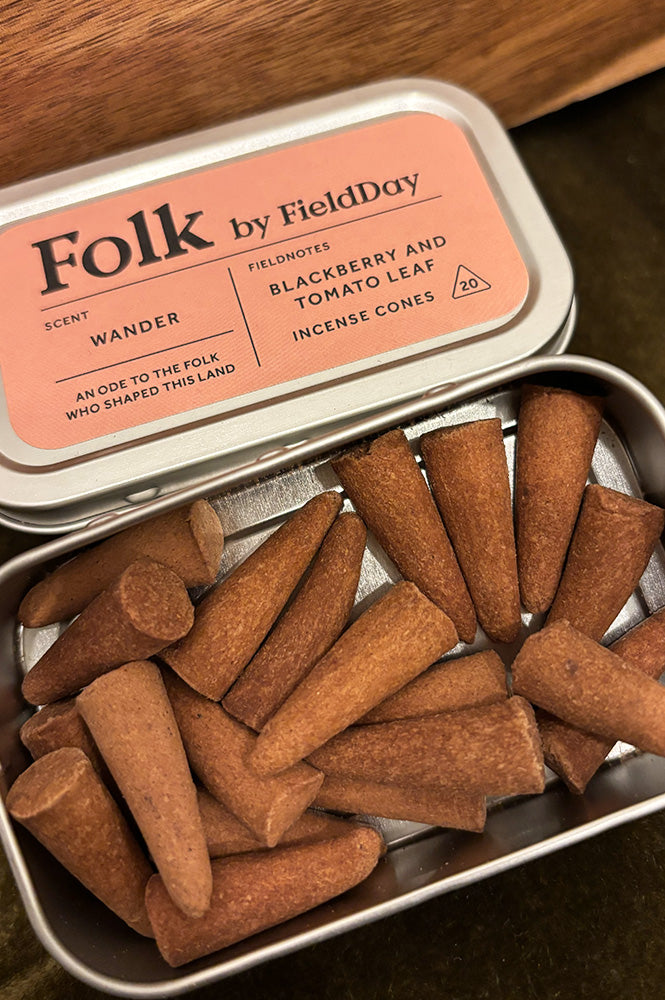 FieldDay Wander Folk Incense Cones Tin - The Mercantile London