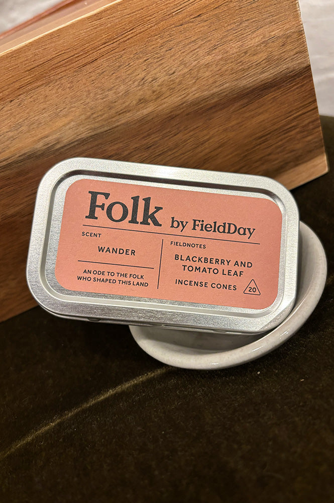 FieldDay Wander Folk Incense Cones Tin - The Mercantile London