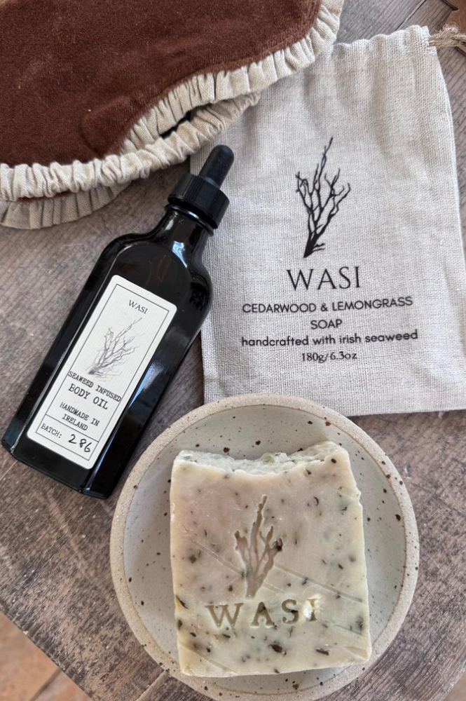 Wasi Handmade Seaweed Soap With Cedarwood & Lemongrass