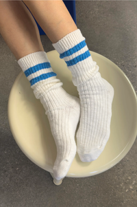 Le Bon Shoppe Cottage White Varsity Socks