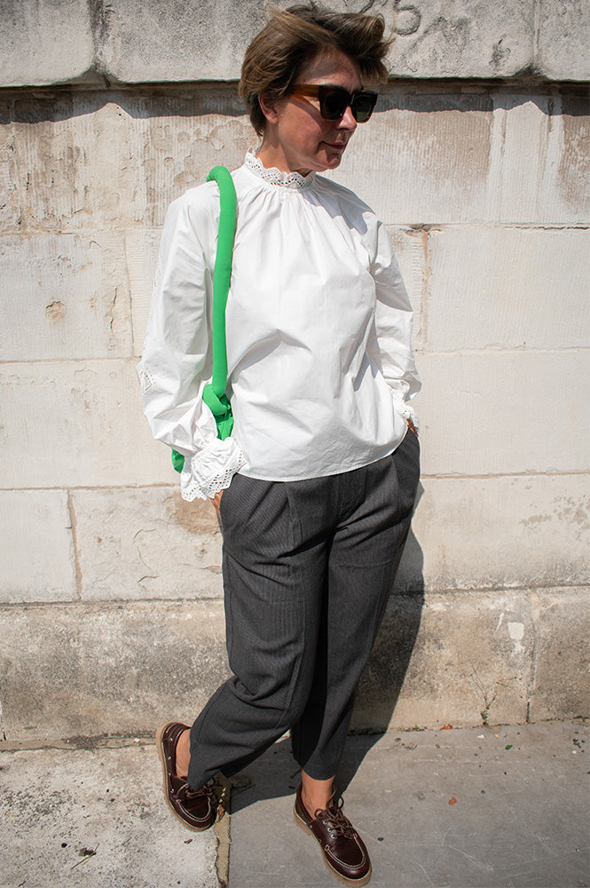 Suncoo Lola White Embroidered Blouse - The Mercantile London