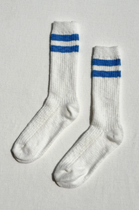 Le Bon Shoppe Cottage White Varsity Socks
