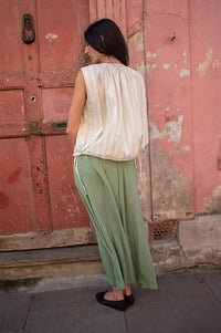 FRNCH Tina Pastels Striped Blouse - The Mercantile London