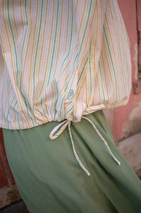 FRNCH Tina Pastels Striped Blouse - The Mercantile London