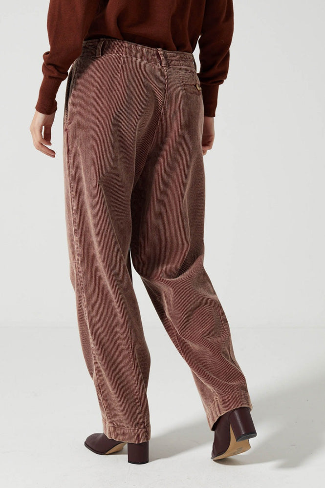 Charlie Joe Siloe Wine Stone Wash Corduroy Trousers - The Mercantile London